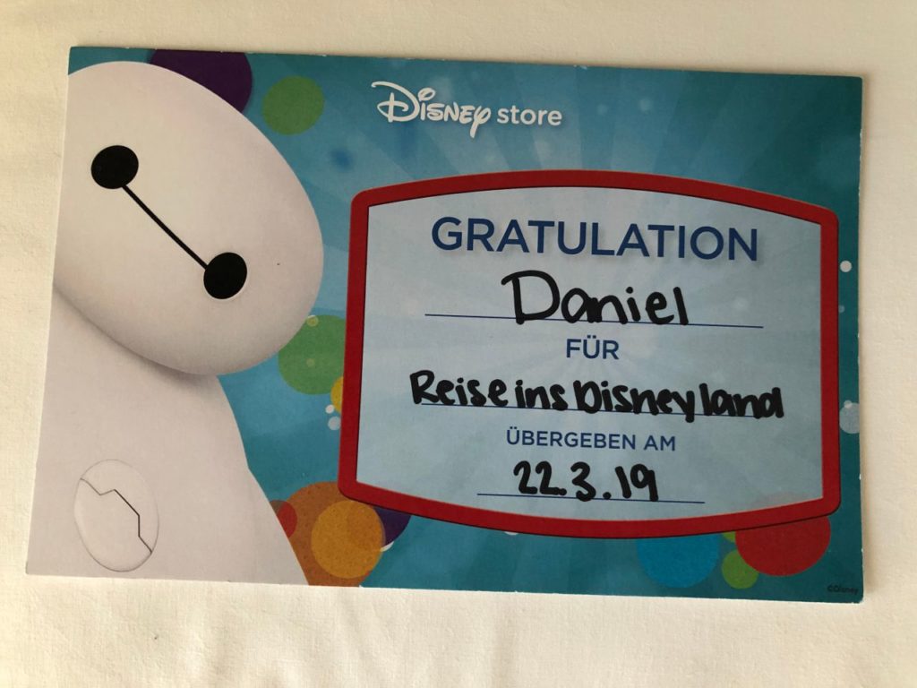 Disney Store München Zertifikat