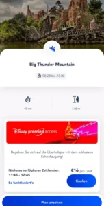 Disneyland Paris App Attraktionen Infos
