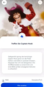 Disneyland App Details zu den Figuren