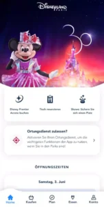 Disneyland Paris App Ortungsdienste