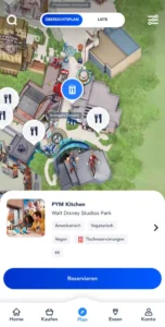 Disneyland Paris App Restaurants im Park