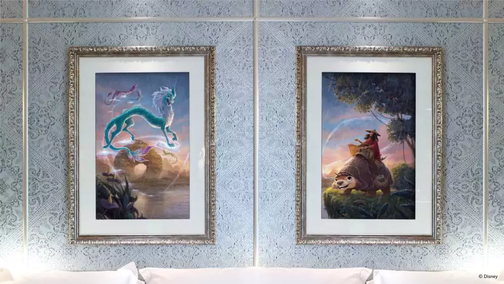 Gemälde in den Zimmern des Disneyland Hotel
