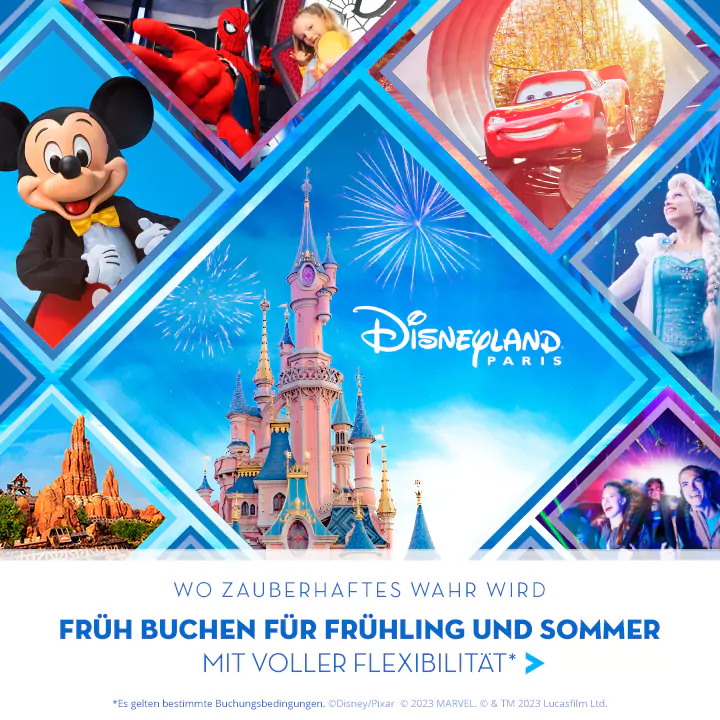 Disneyland Paris Angebote 2024 Januar Teaser quadrat