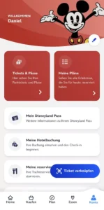 Disneyland App personalisieren