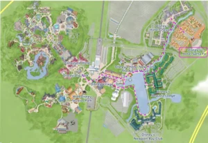 Lage Disney Hotel Santa Fe im Resort